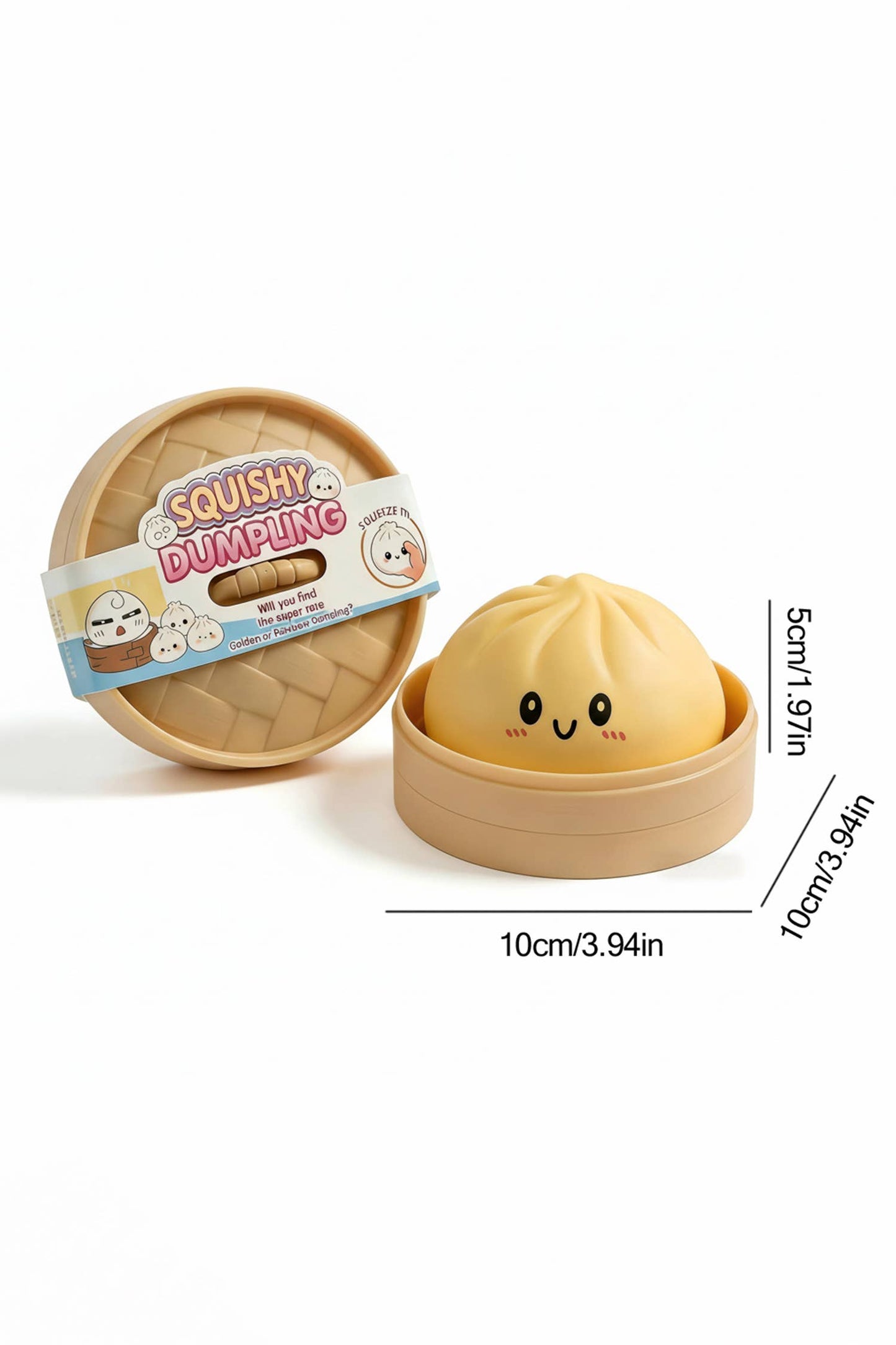 Slow Rise Relieve Pressure Mystery Duck Dumpling Squishy Toy: Blossom Steamed Bun Dumplings / ONE SIZE