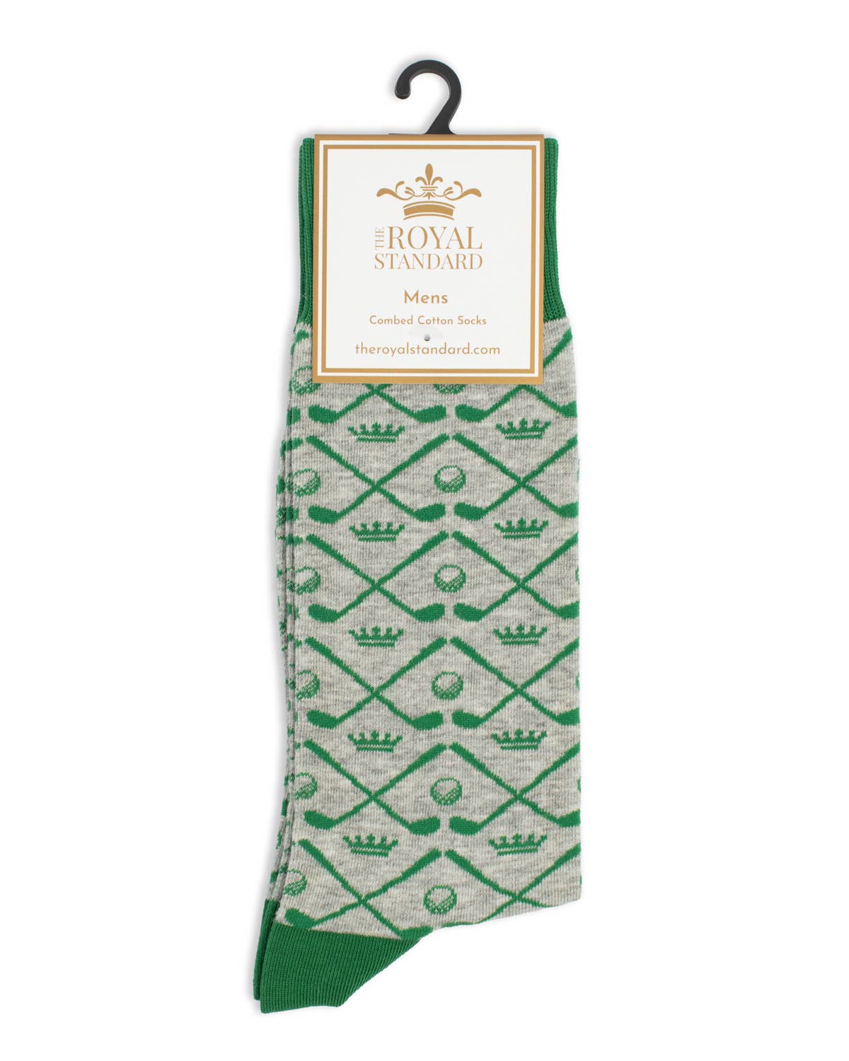 Men's Royal Golf Socks   Green/Gray   One Size