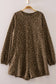 Leopard Print Long Sleeve Romper