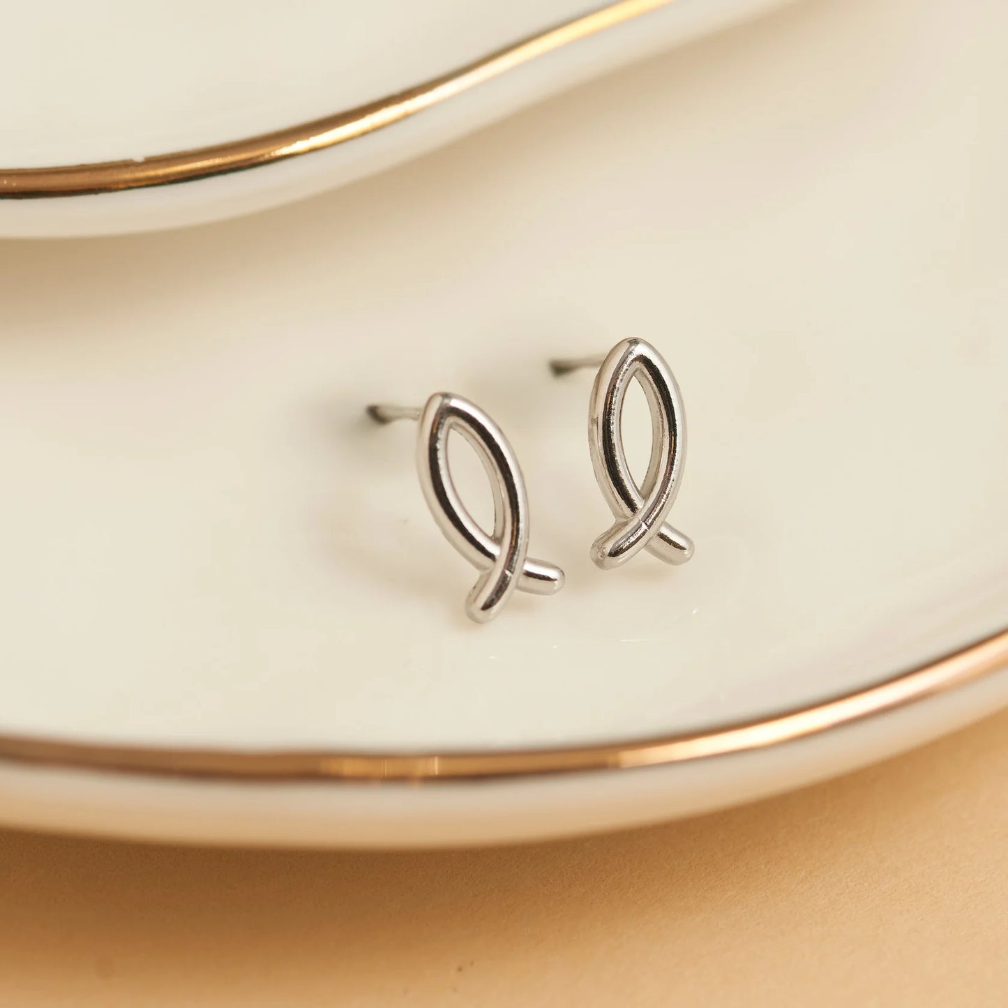 Ichthys Silver Stud