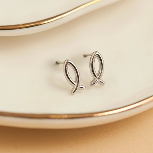Ichthys Silver Stud