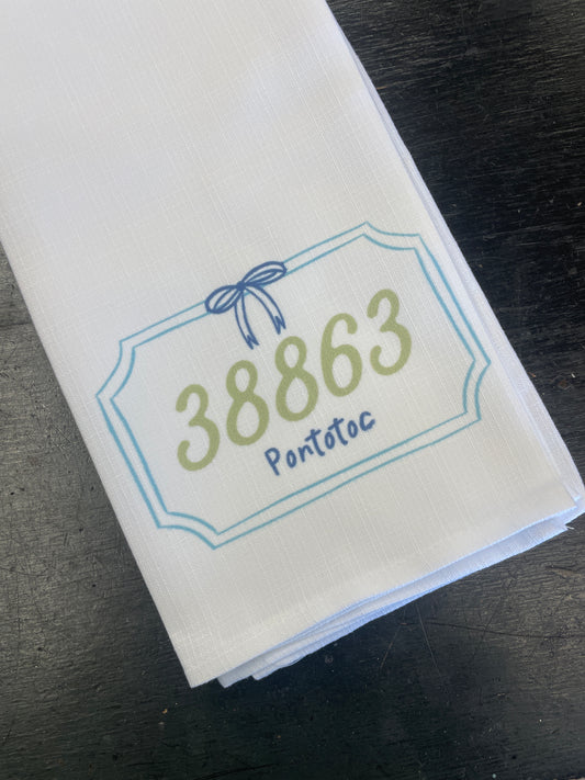 Ribbon Frame 38863 Tea Towel