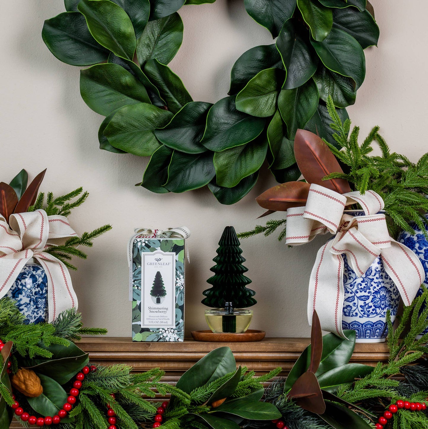 Shimmering Snowberry Tree Honeycomb Diffuser