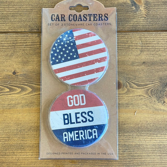 USA Car Coaster Set
