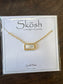 Gold Stone Necklace & Earrings