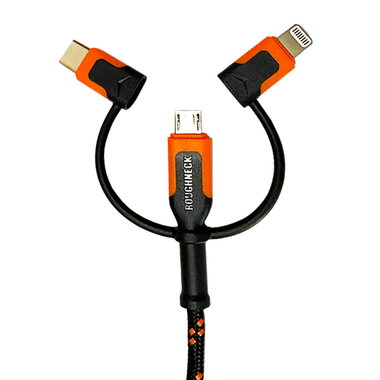 Roughneck 3-IN-1 10 ft Charging Cable Assortment