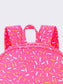 Pink Ice Cream Drip Kids Canvas Backpack