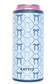 Blue Coquette Bows Slim Can Koozie: Light Blue