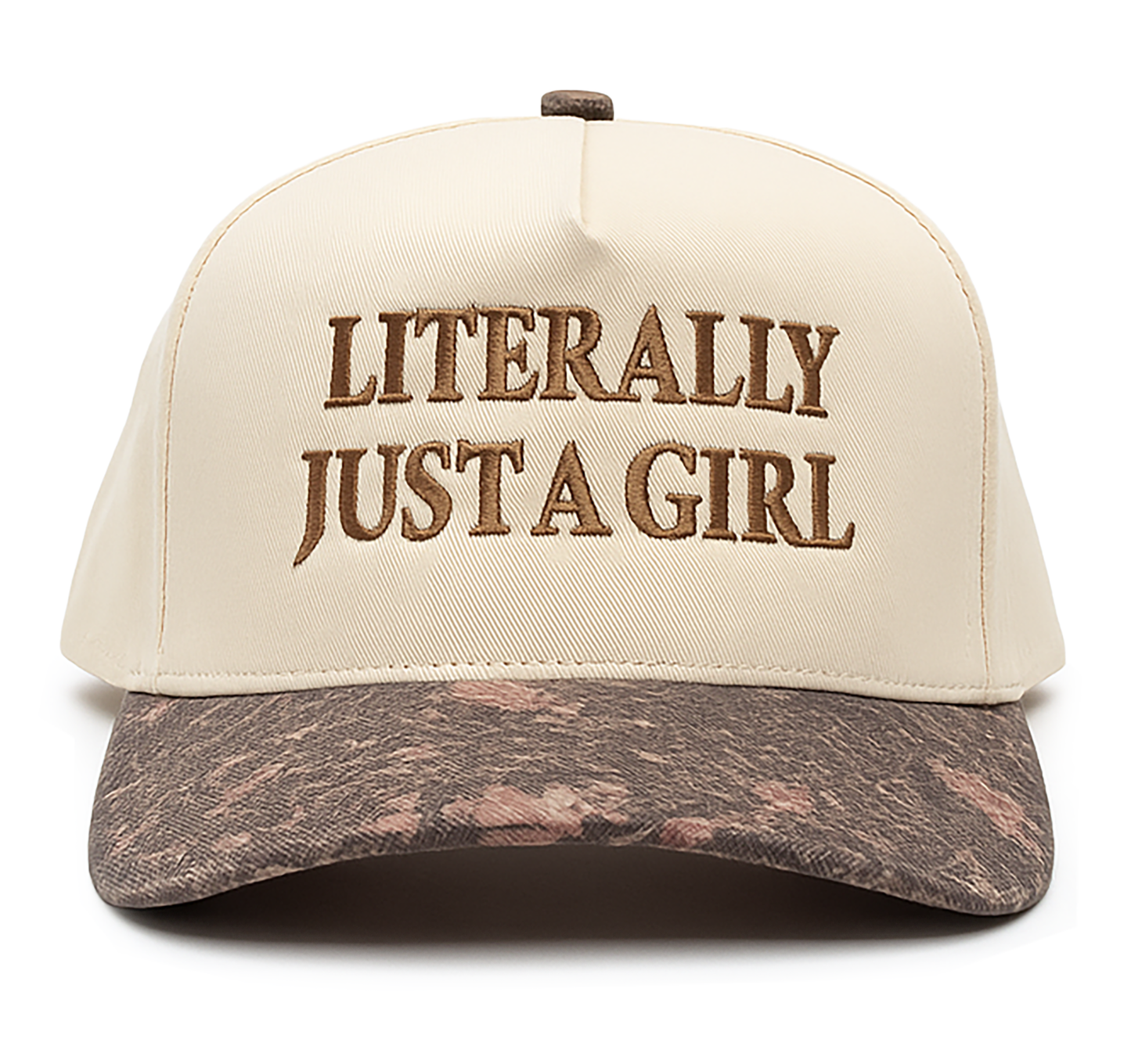Literally Just a Girl - Camo/Beige