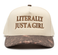 Literally Just a Girl - Camo/Beige