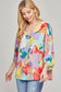 Abstract Patterned Blouse Top