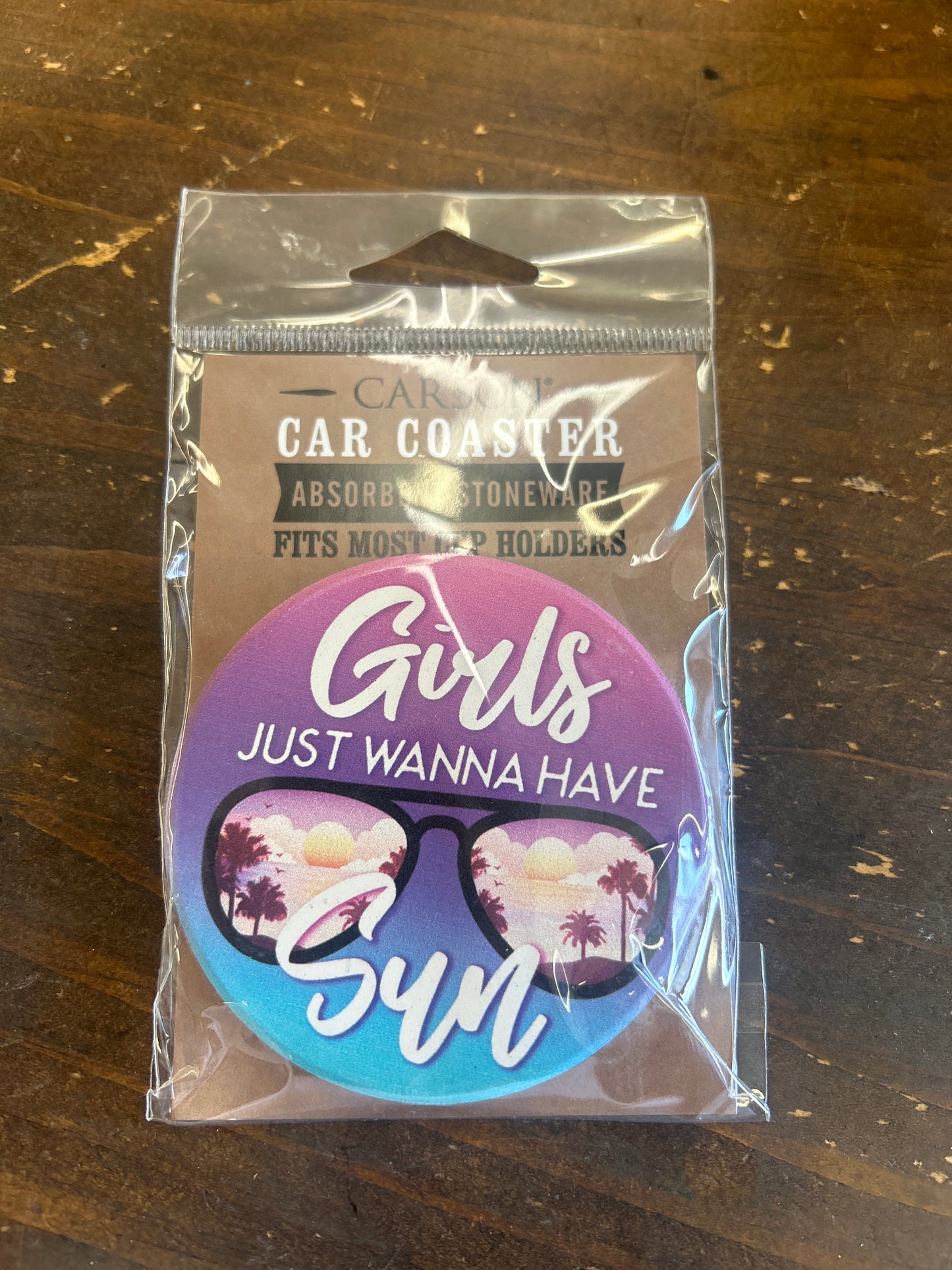Wanna Have Sun - Car Coaster