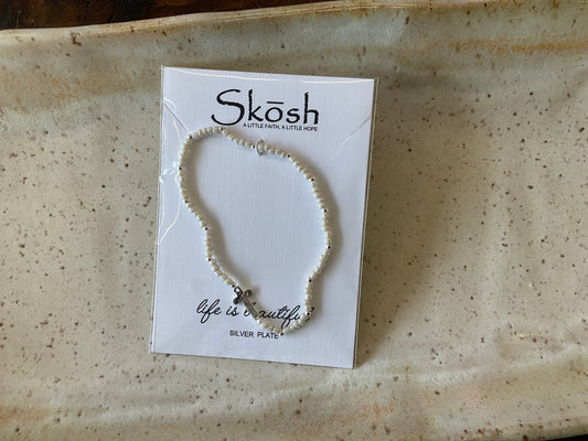 Silver Cross Bracelet