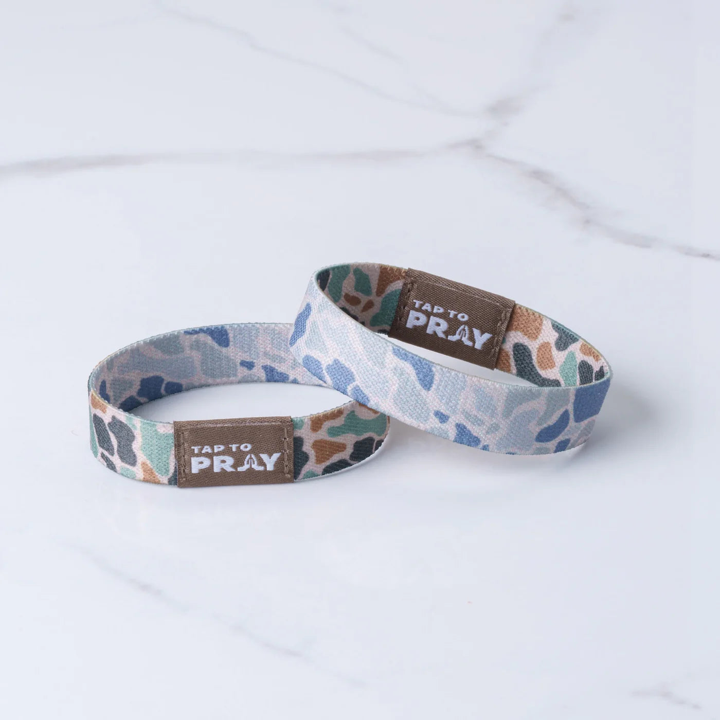 Tap to Pray - Wristband - River Rock Camo - Classic Sage