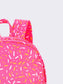 Pink Ice Cream Drip Kids Canvas Backpack
