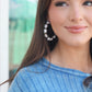 White Chunk Pearl Hoops