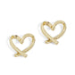 Signature Heart Stud Earrings - Gold- Valentine's Day: Gold