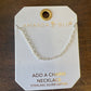 Silver Add A Charm Paperclip Chain Necklace