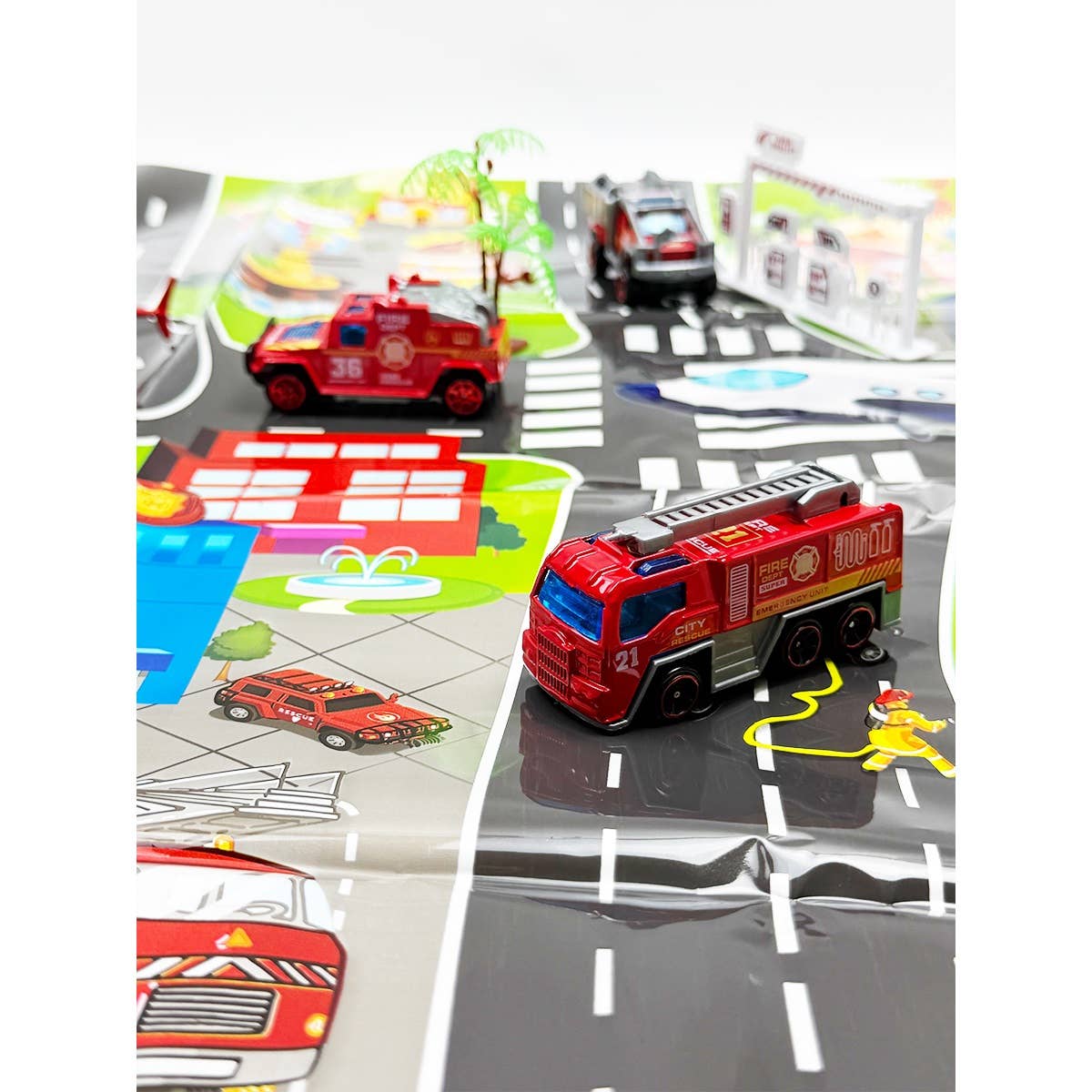 Kids Metal Alloy Cars Fire Truck Series Toys