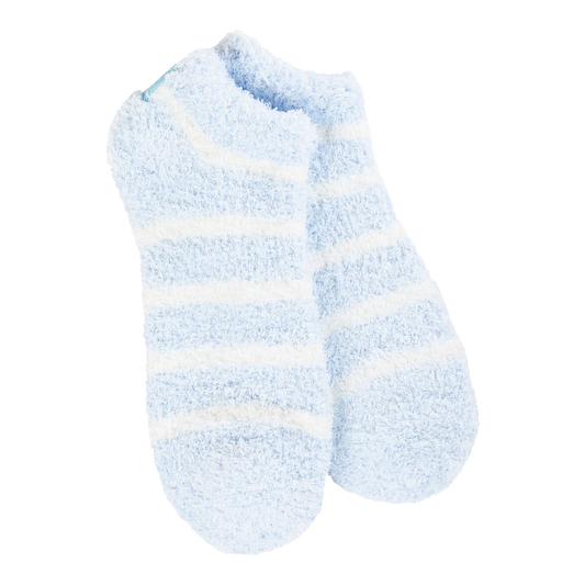 Cozy Low Socks + Oxford Blue Stripe