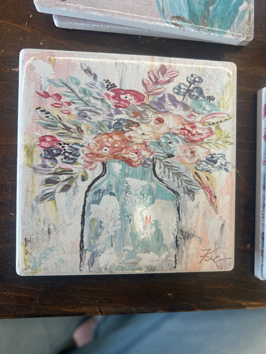 Floral Vase Coaster