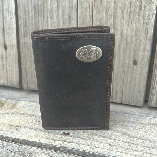 Zep-Pro + Light Brown Crazy Horse TriFold Wallet