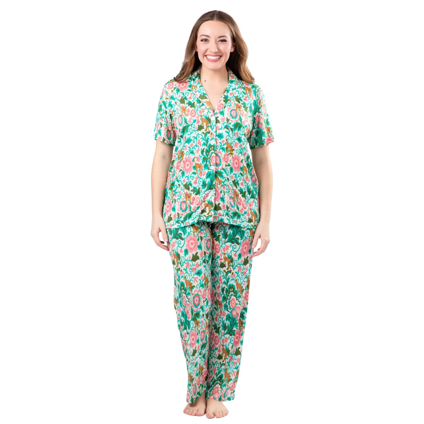 Wild Blooms Bamboo Pajama Set