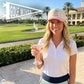 Laser Cut Golf Rope Cap - Golf Wives Social Club-Pink/Beige