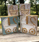 Baby Carriage handmade textured wood block - 6x6
