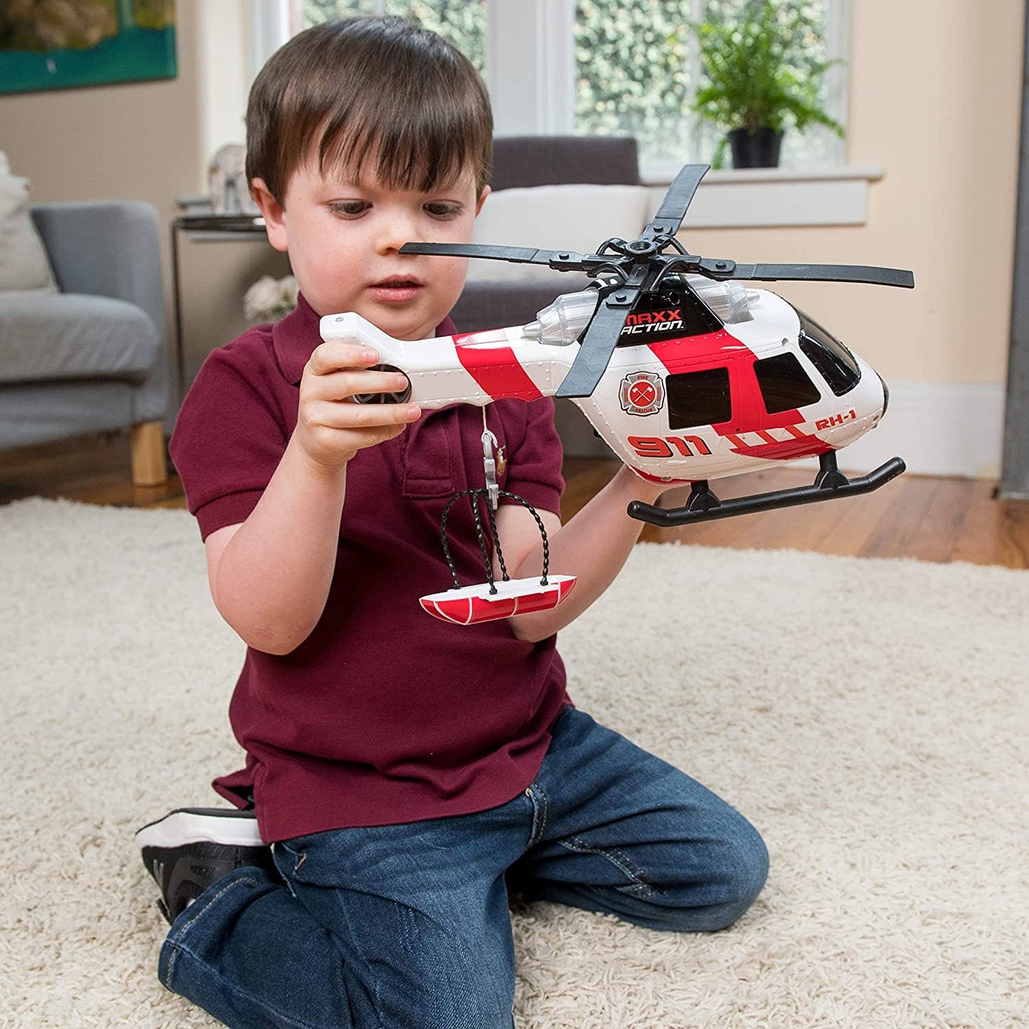 Maxx Action 12" Motorized Lights & Sounds Helicopter