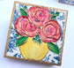 Chinoiserie Floral block |  botanicals blue white bridal tea