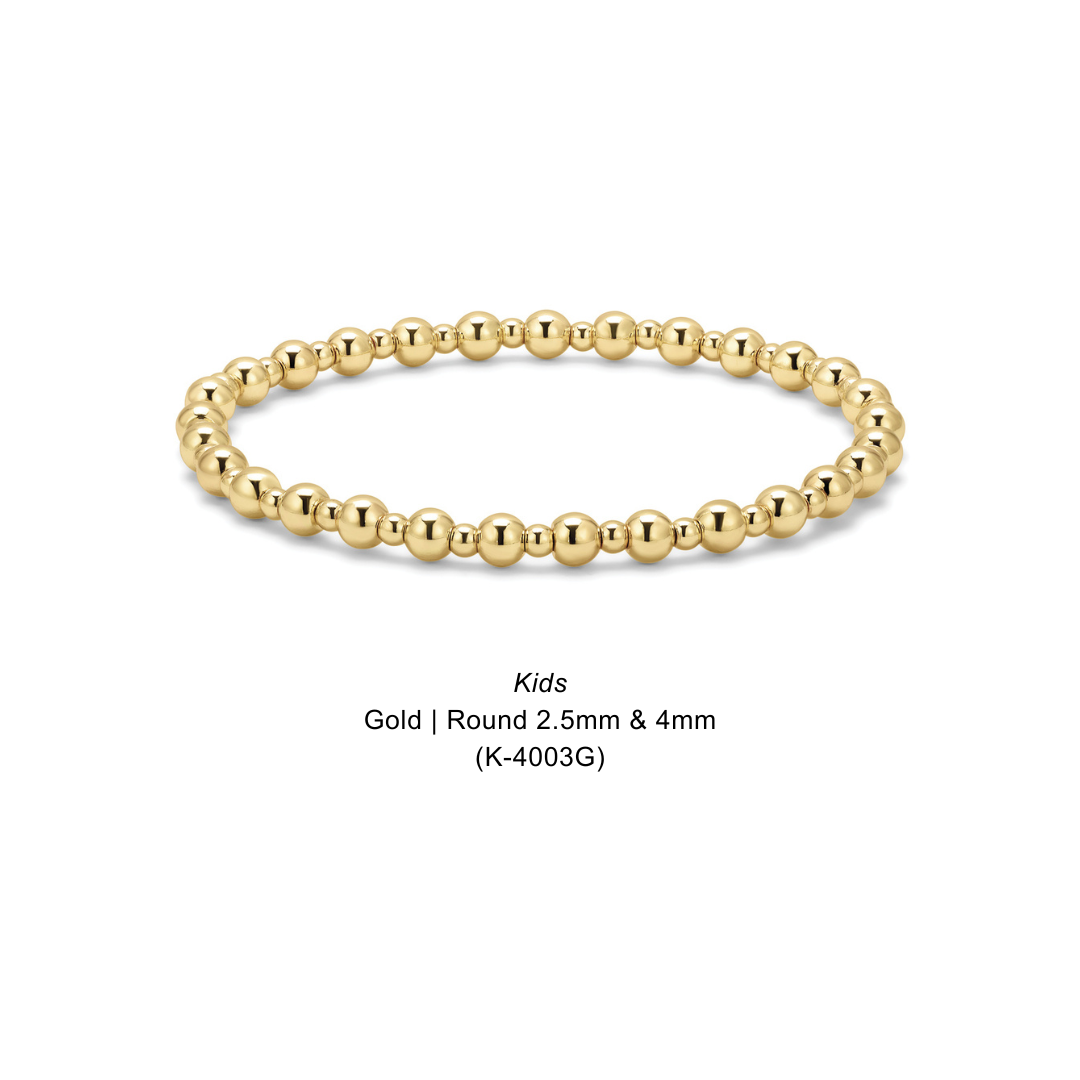 Kids Gold | Round 2.5mm & 4mm