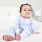 Blue-tiful Bows Convertible Zip Romper
