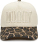 Embroidered Cap: Mommin - Leopard/Beige