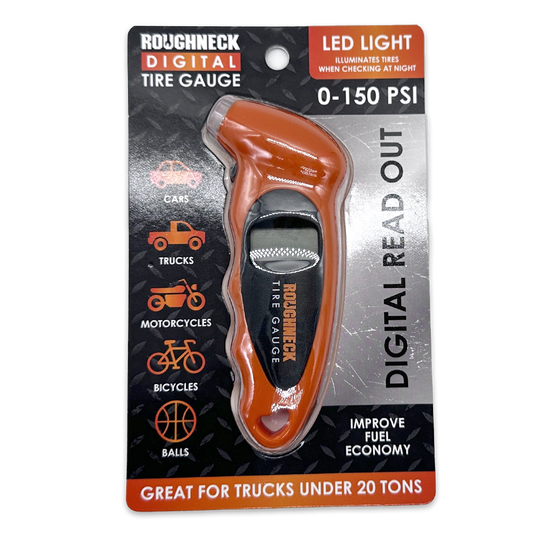 Roughneck Digital Tire Gauge With LED Light