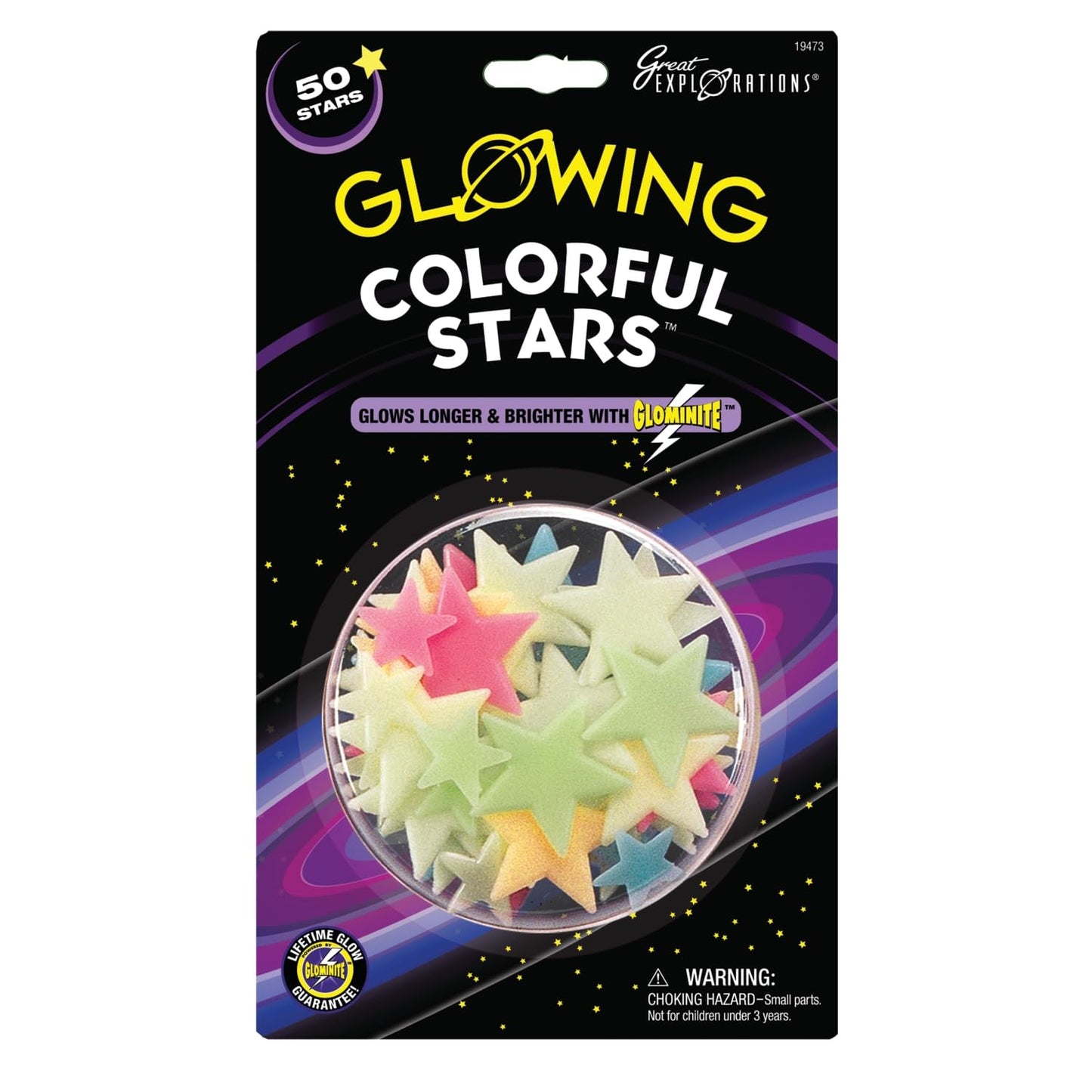 Great Explorations Glowing Colorful Stars