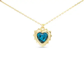 Birthstone Heart Necklaces