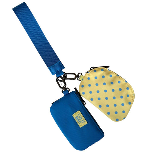 Butter/Blue Dots Wristlets
