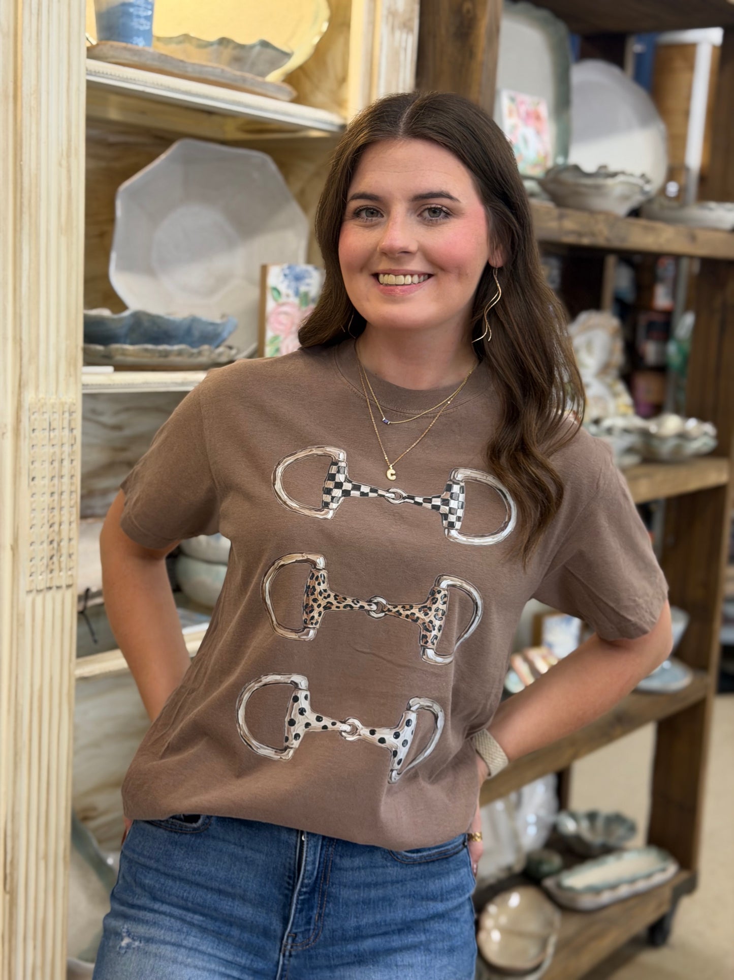 Adult - Western Horse Bit Trio Tee