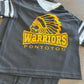 Black Youth Warrior Head Jersey w/ White Trim