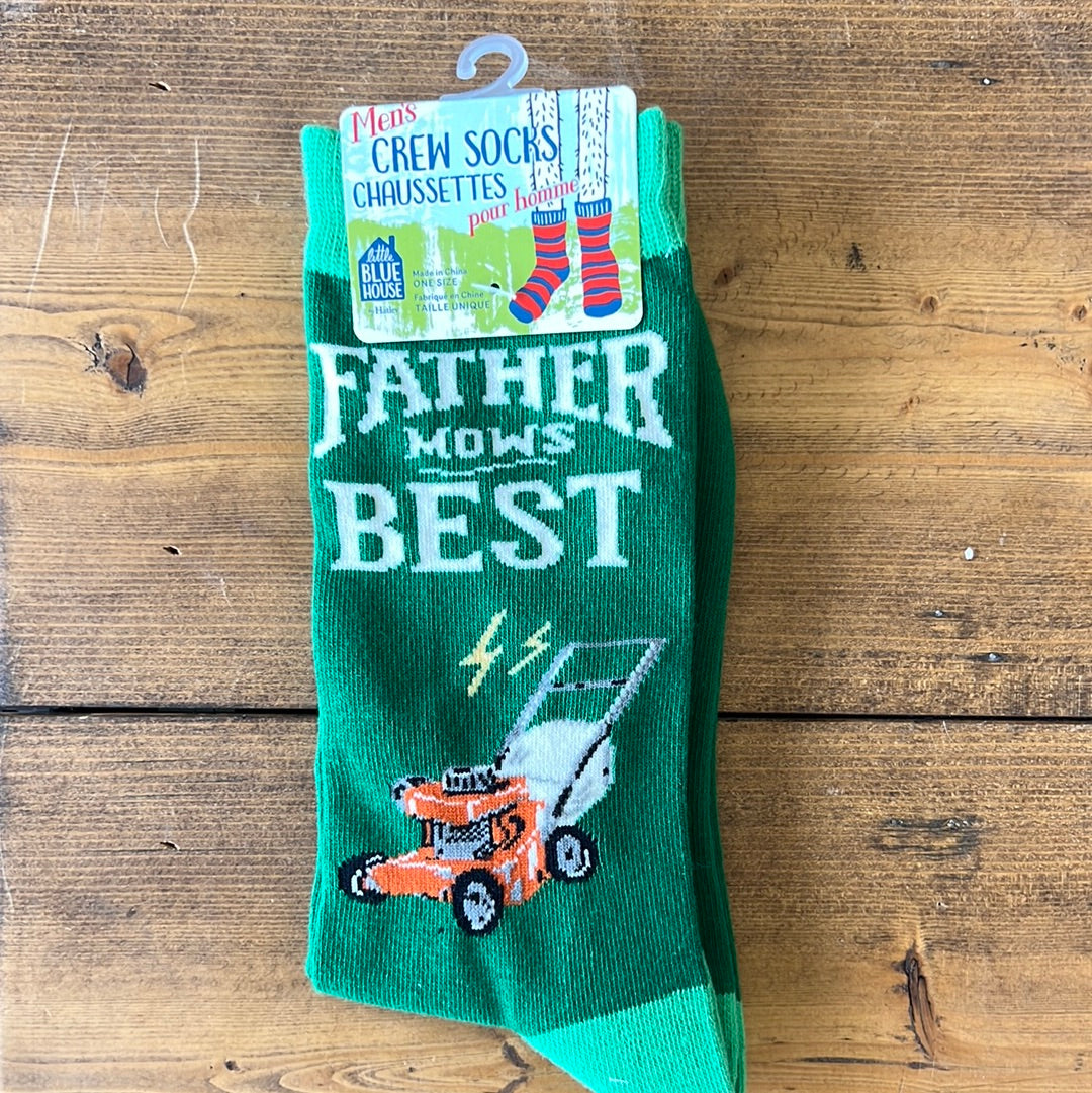 Father Mows Best + Men’s Crew Socks