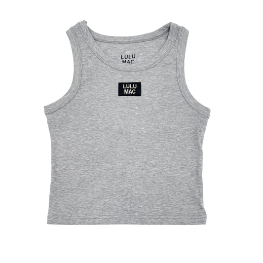 LULU MAC SOLID TANK TOPS: SPORT GREY