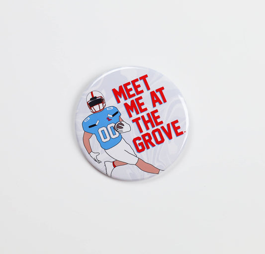 Gameday Pins | MEET ME AT THE GROVE FBALL PLAYER