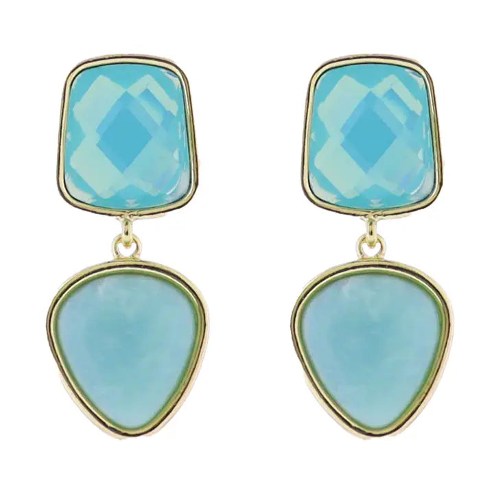 Mint Gemstone Earrings