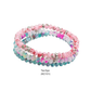 Kids Mini Crystal Stretch Bracelet Set - Tie-Dye
