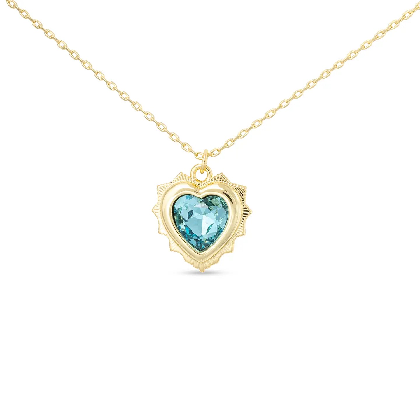 Birthstone Heart Necklaces
