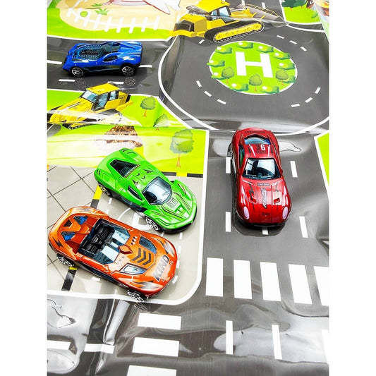 Kids Metal Friction Sports Car Series Set Toys