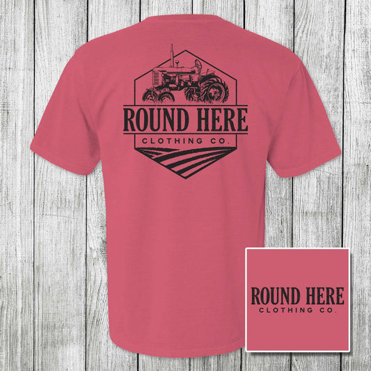 'Round Here Watermelon Tractor Tee