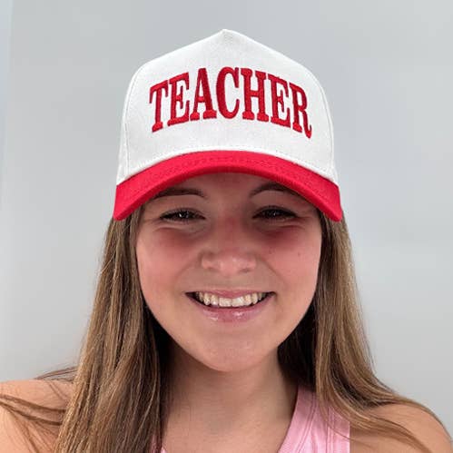 TEACHER CAP RED
