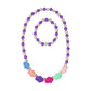 Rosy Candy Necklace & Bracelet Set